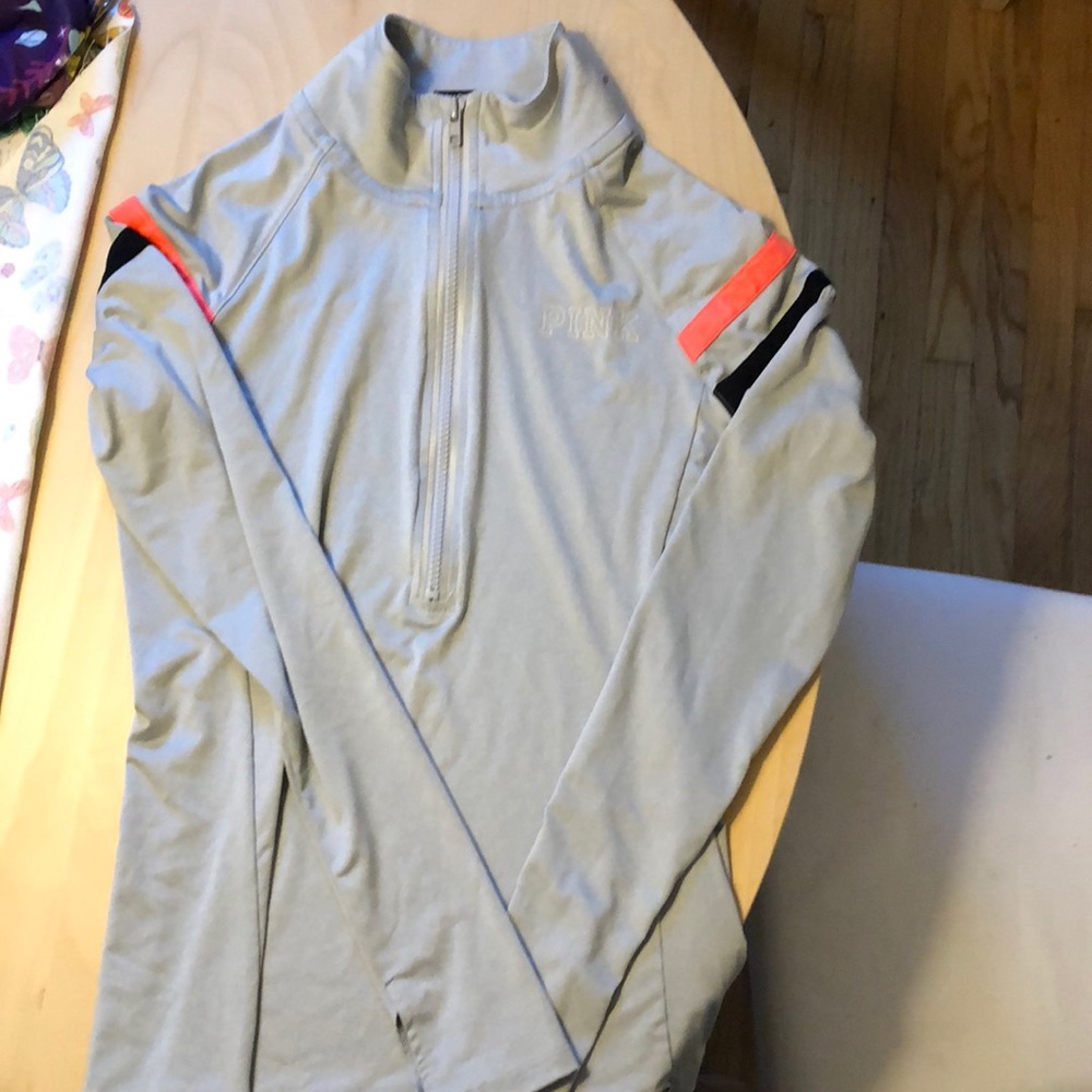 VS PINK ultimate half zip reflective pullover